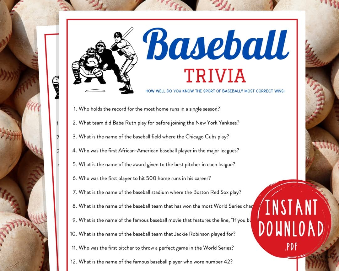 best questions about baseball