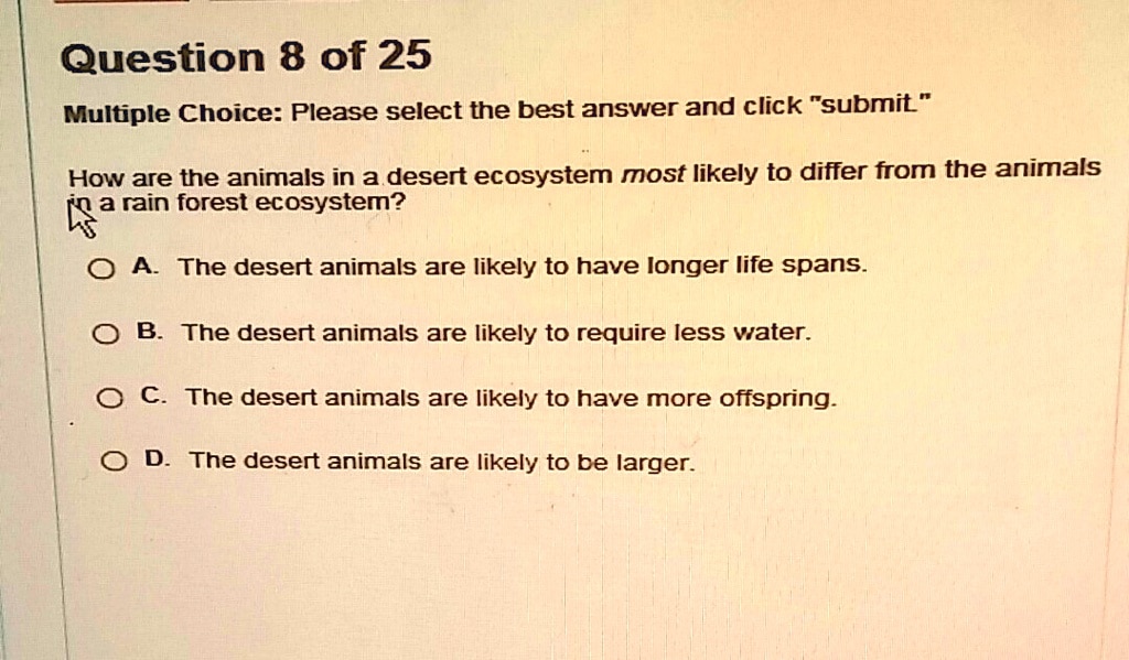 best questions about deserts