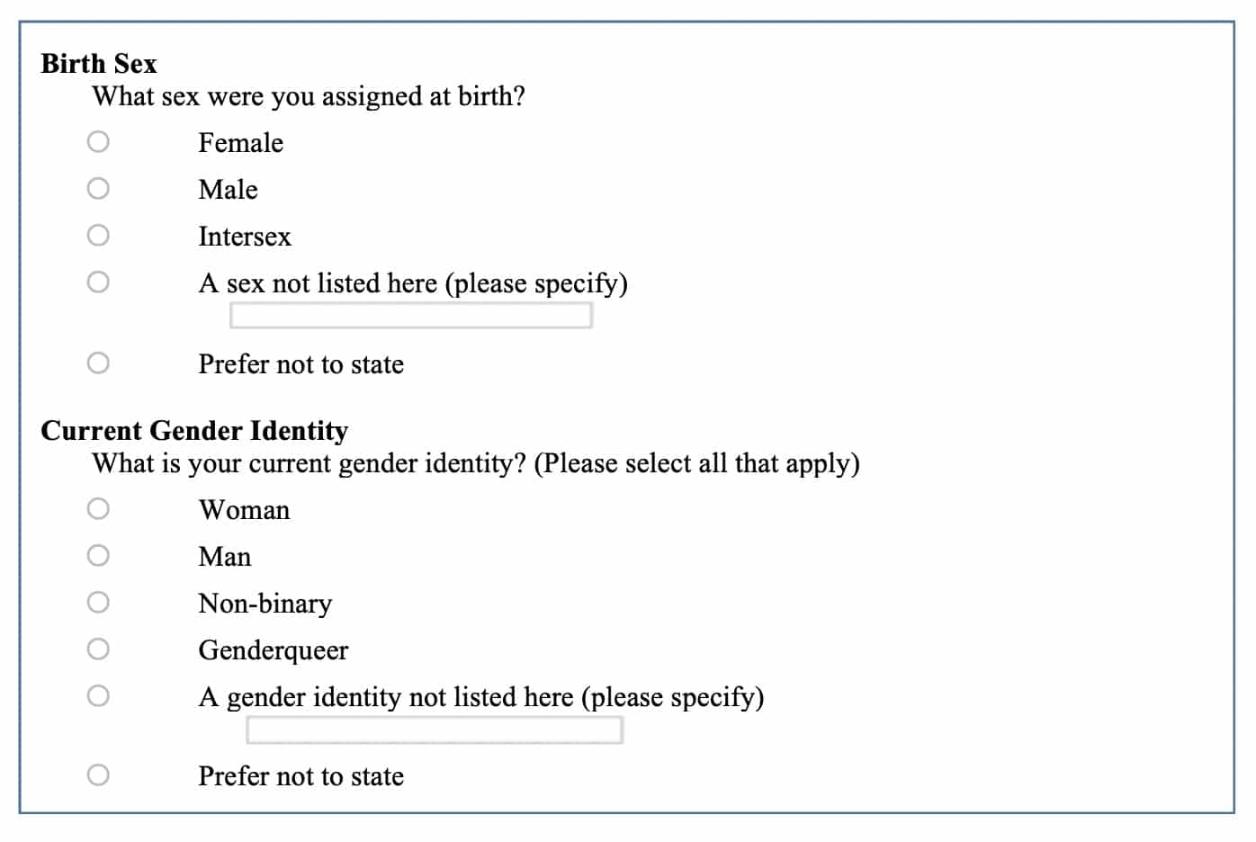 best questions about gender