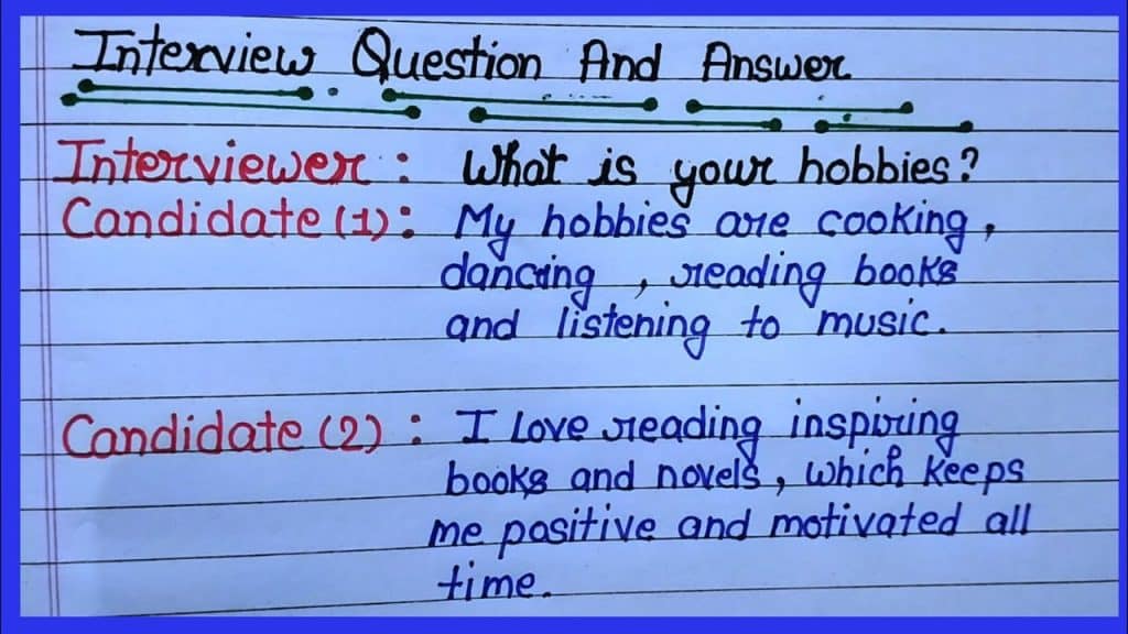 best questions about hobbies