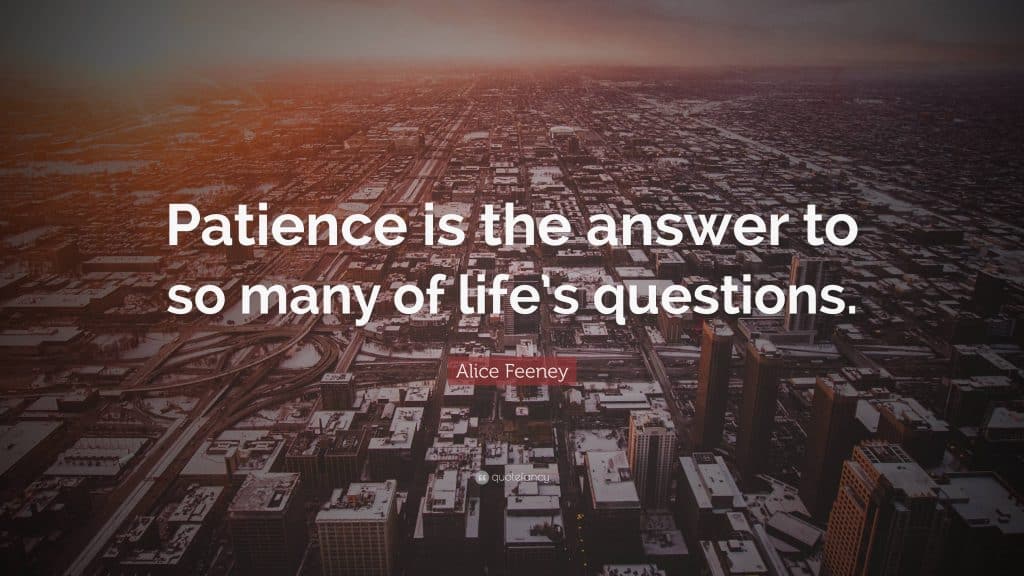best questions about patience scaled