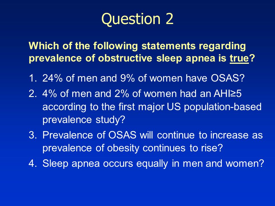 best questions about sleep apnea