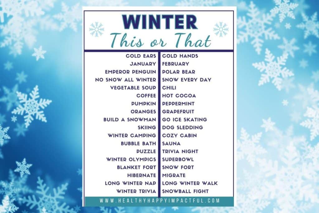 best questions about snow