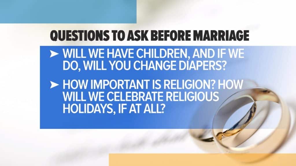 best questions before marriage