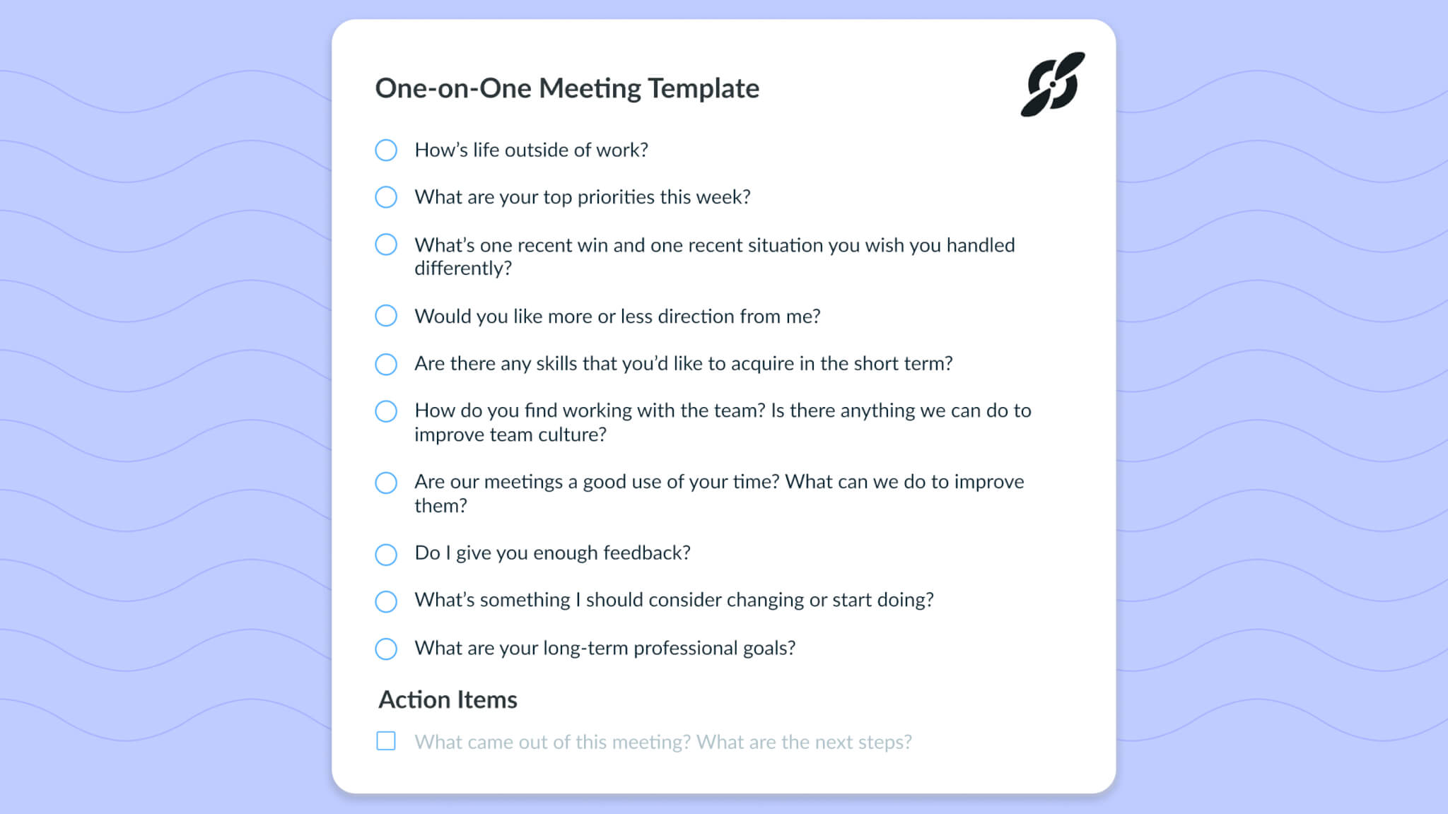 best questions every manager needs for their direct reports