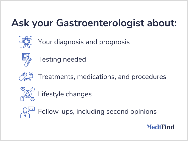 best questions for gastroenterologist