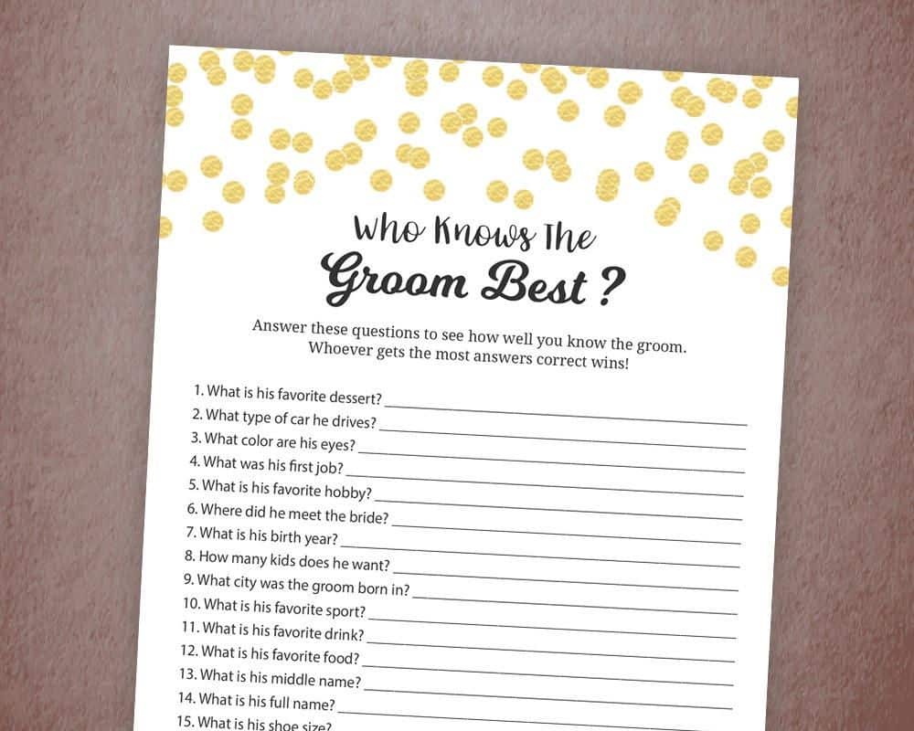 best questions for groom