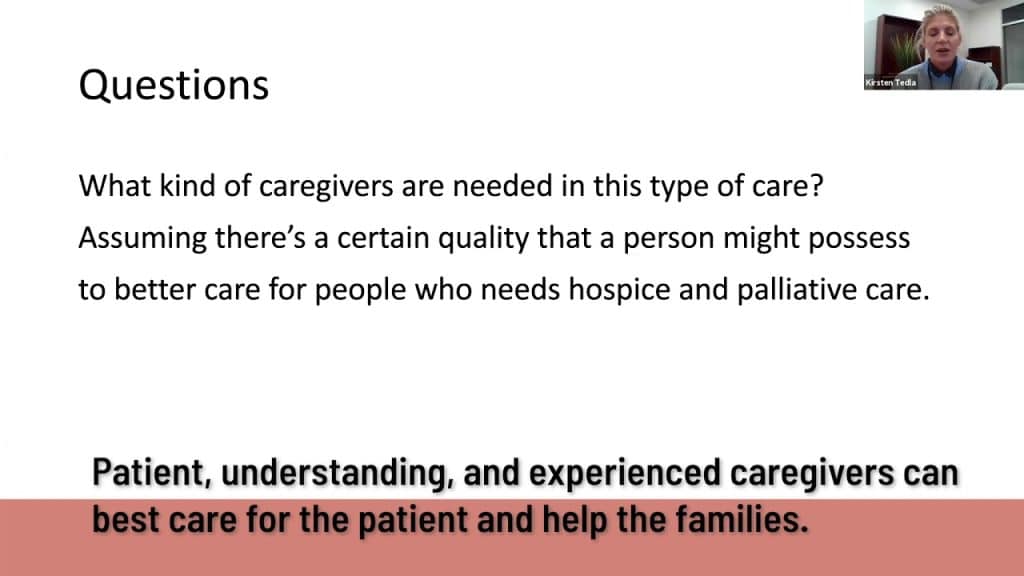 best questions for hospice