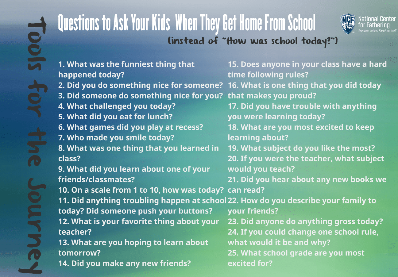best questions for kids after school