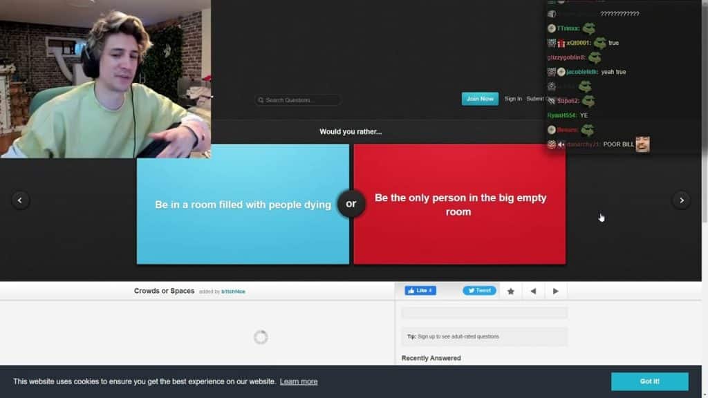 best questions for streamers