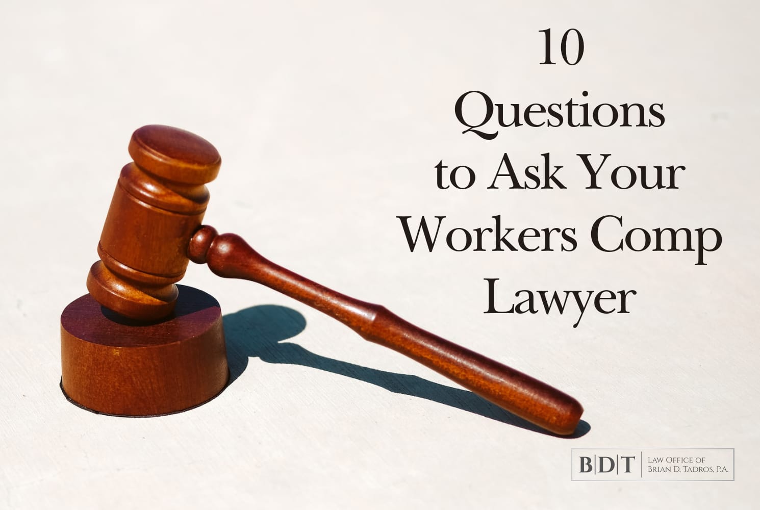 best questions for workers comp lawyer