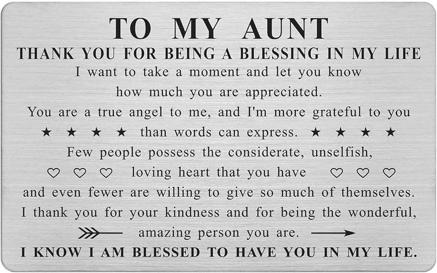 best questions for your aunt