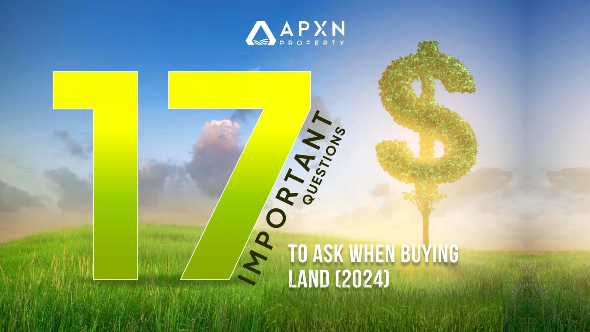 best questions when buying land