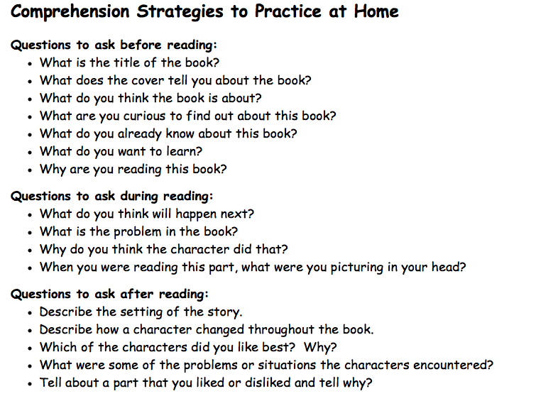 best questions when reading