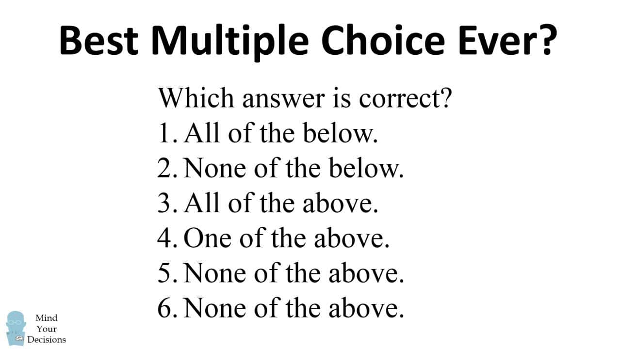 best questions with multiple answers