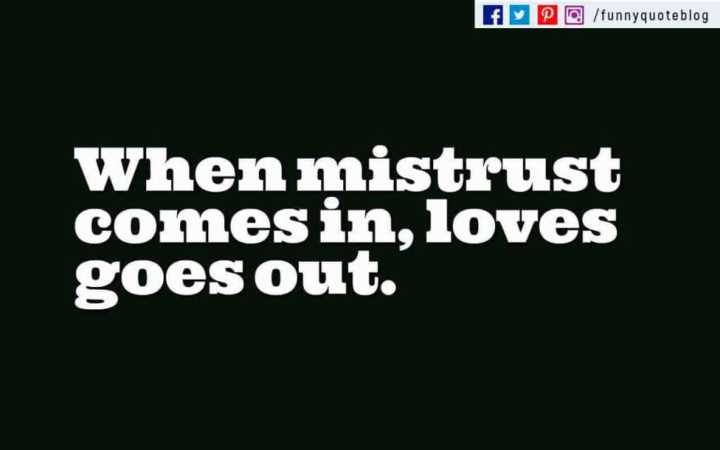 best quotes about mistrust
