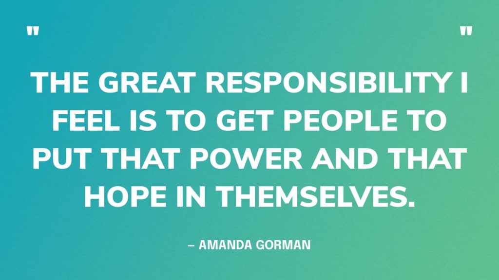 best quotes by amanda gorman