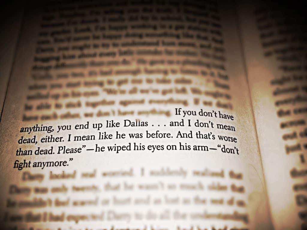 best quotes from dally in the outsiders with page numbers