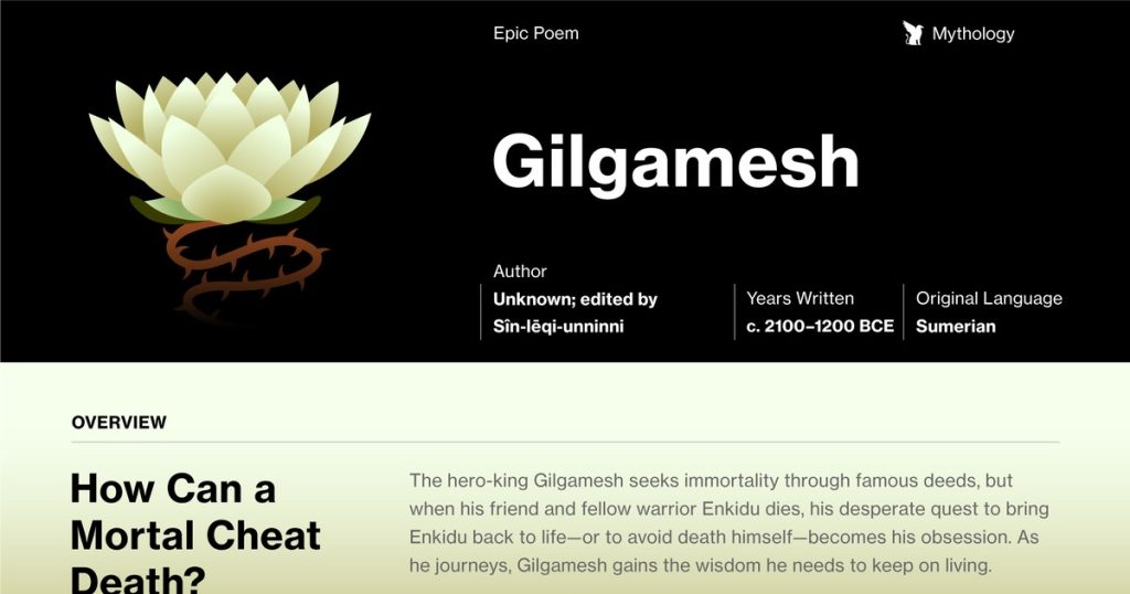 best quotes from the epic of gilgamesh about immortality