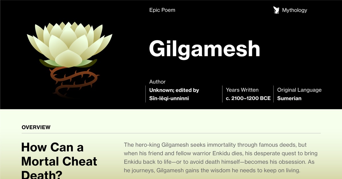 best quotes from the epic of gilgamesh about immortality