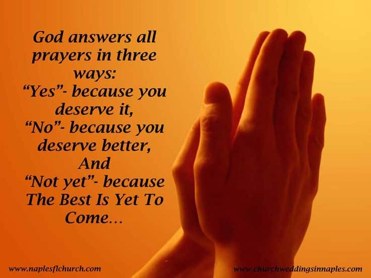 best quotes god answers prayers