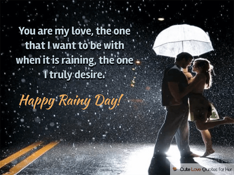 best rain love quotes