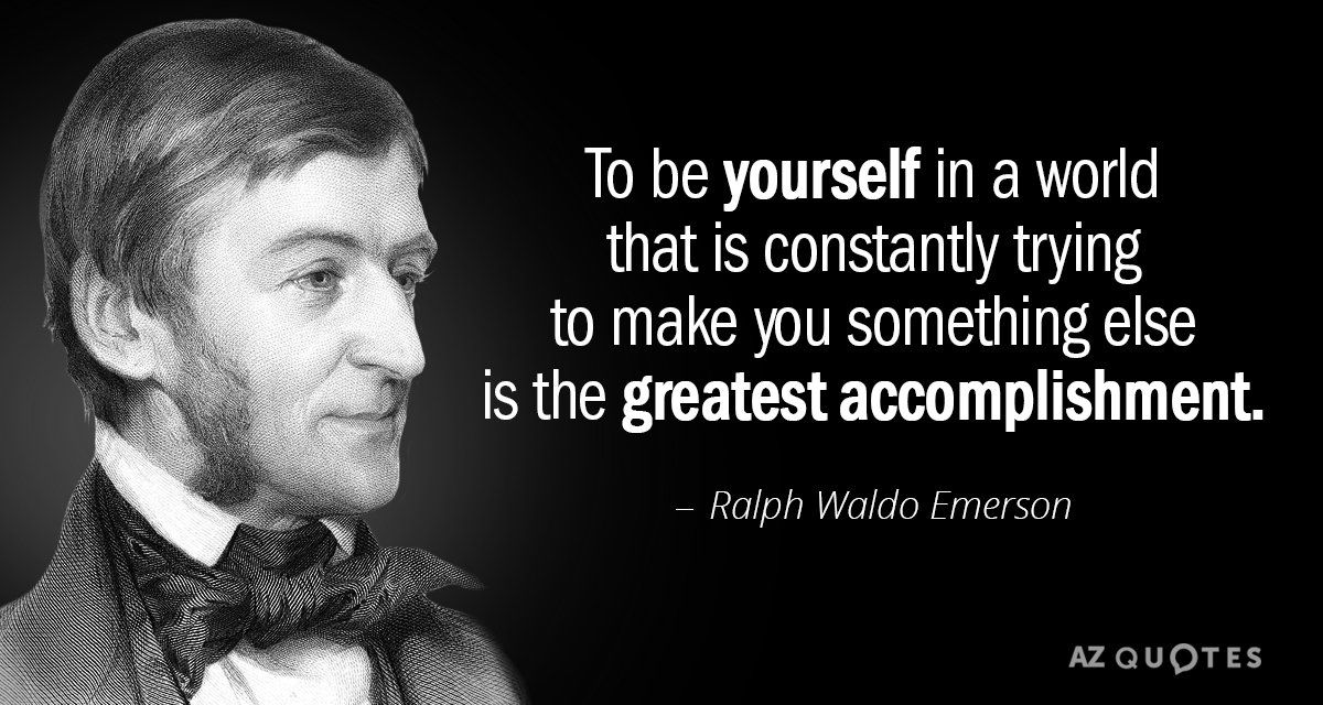 best ralph waldo emerson quotes to be yourself in a world