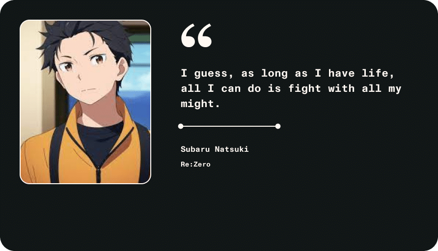 best re zero quotes