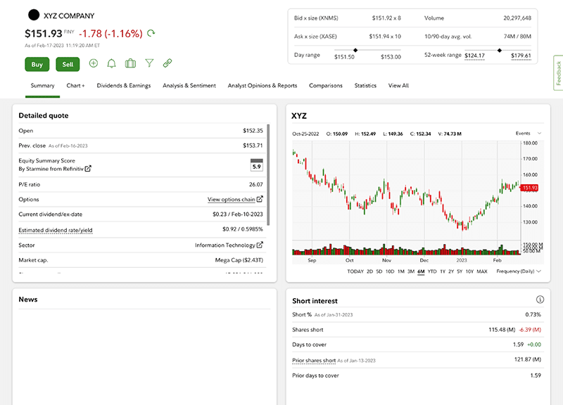 best real time stock quotes fidelity