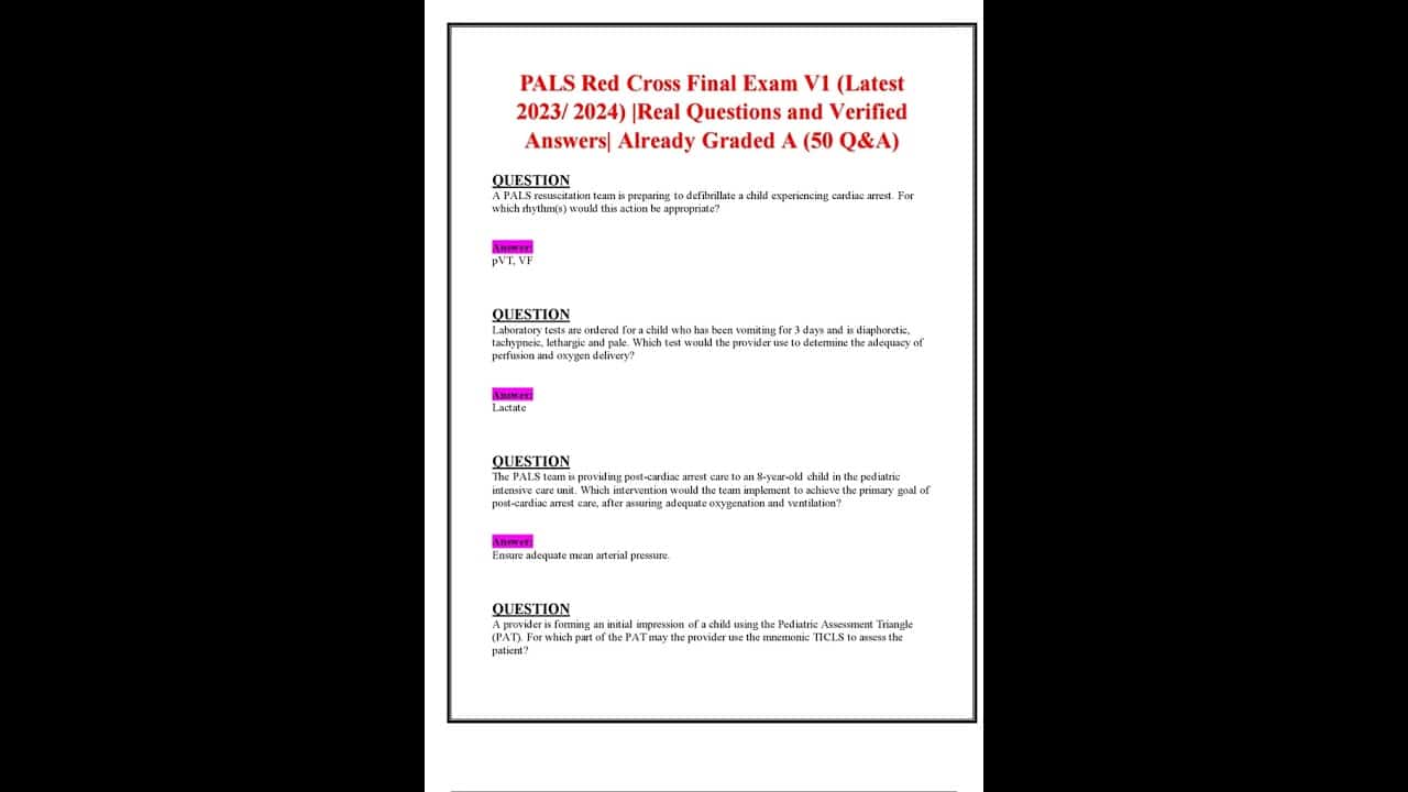best red cross exam questions and answers