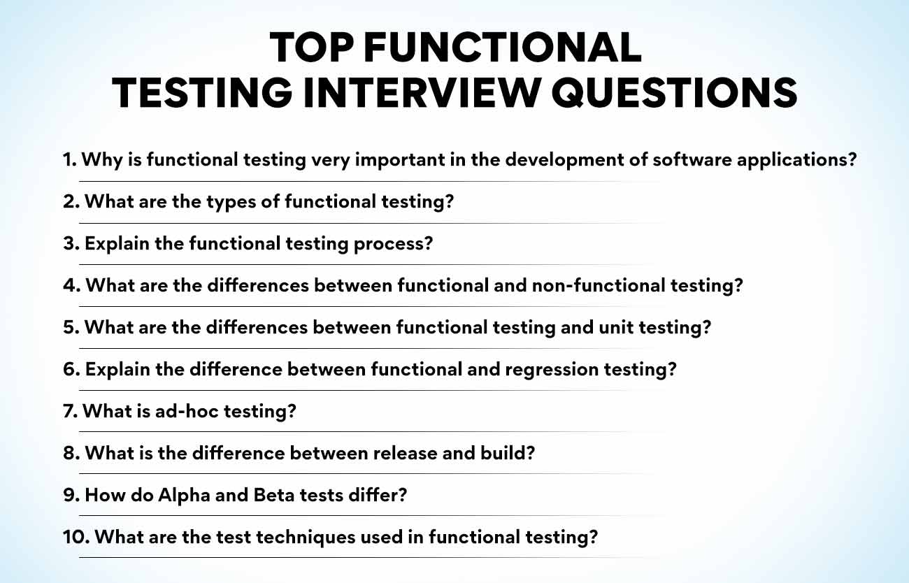 best regression testing interview questions