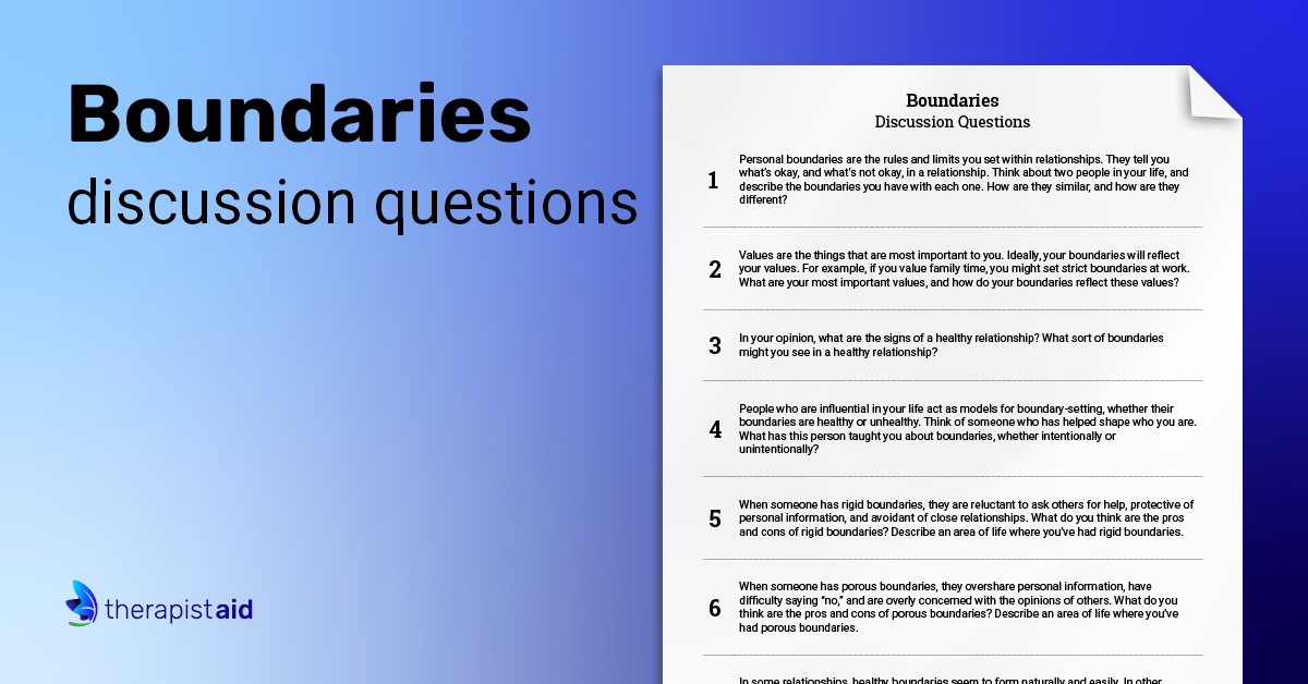 best relationship boundaries questions