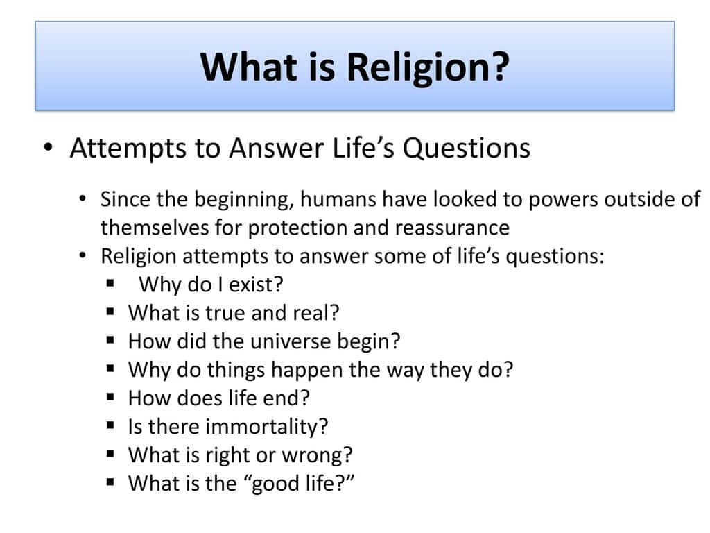 best religion questions