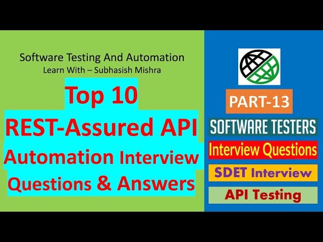 best rest assured automation interview questions