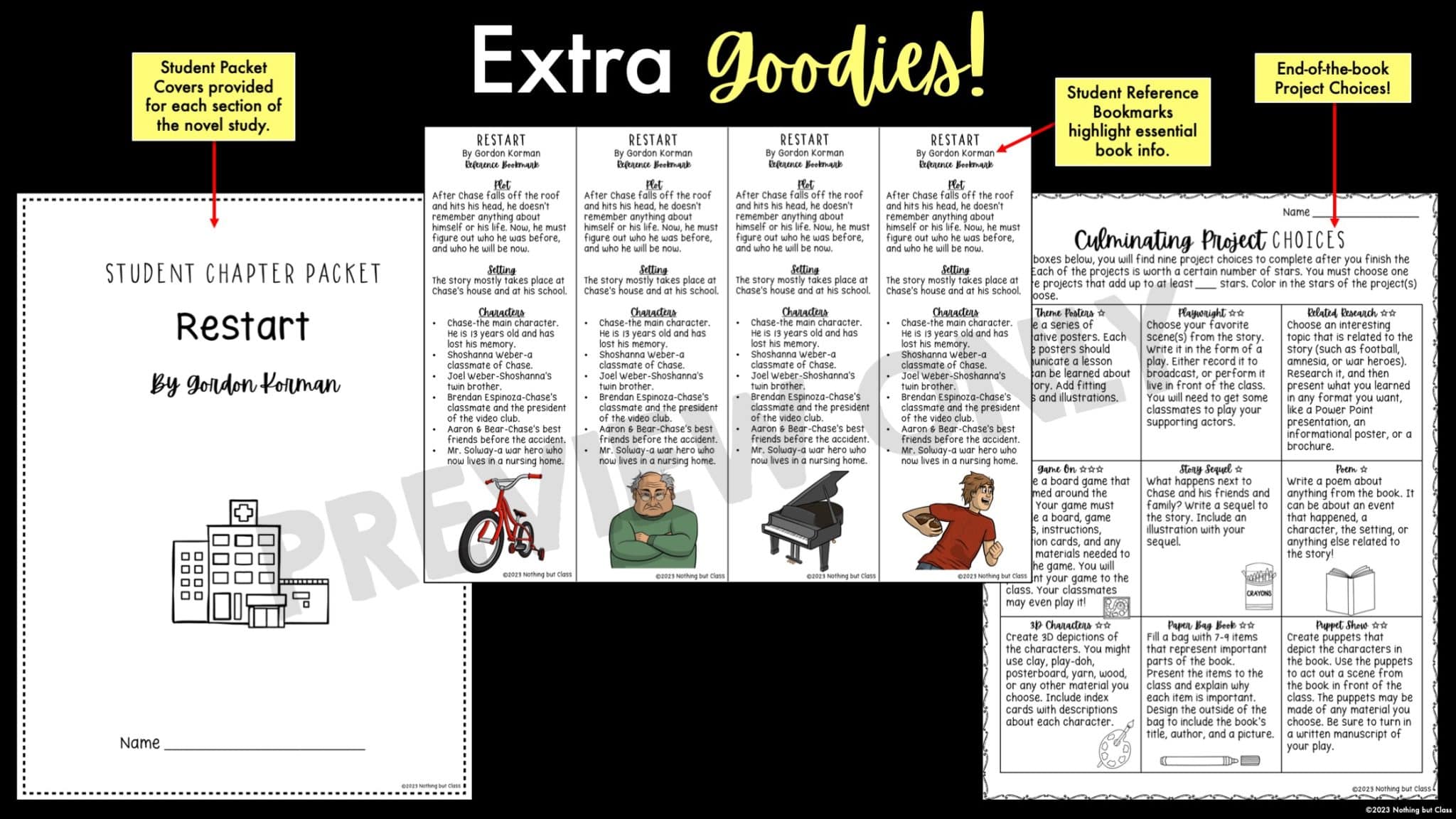 best restart comprehension questions by chapter