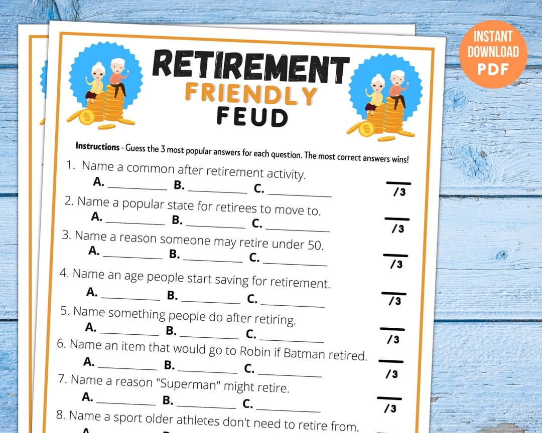 best retirement trivia questions