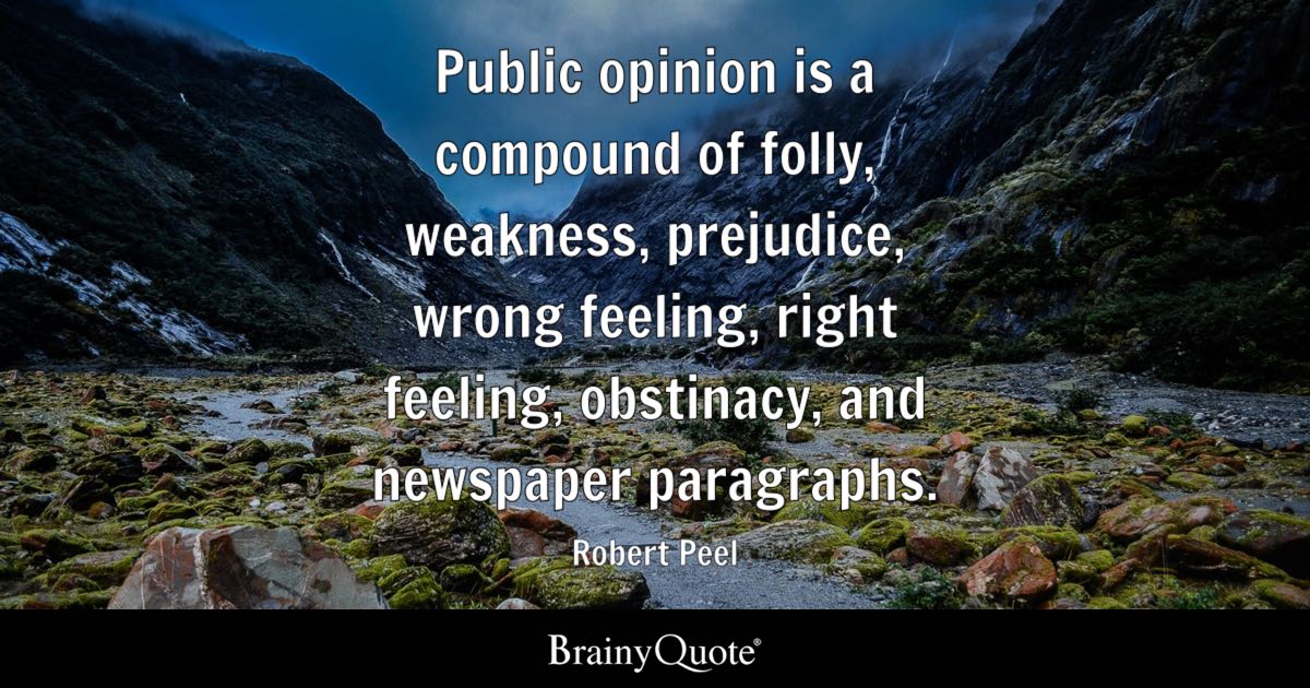 best robert peel quotes