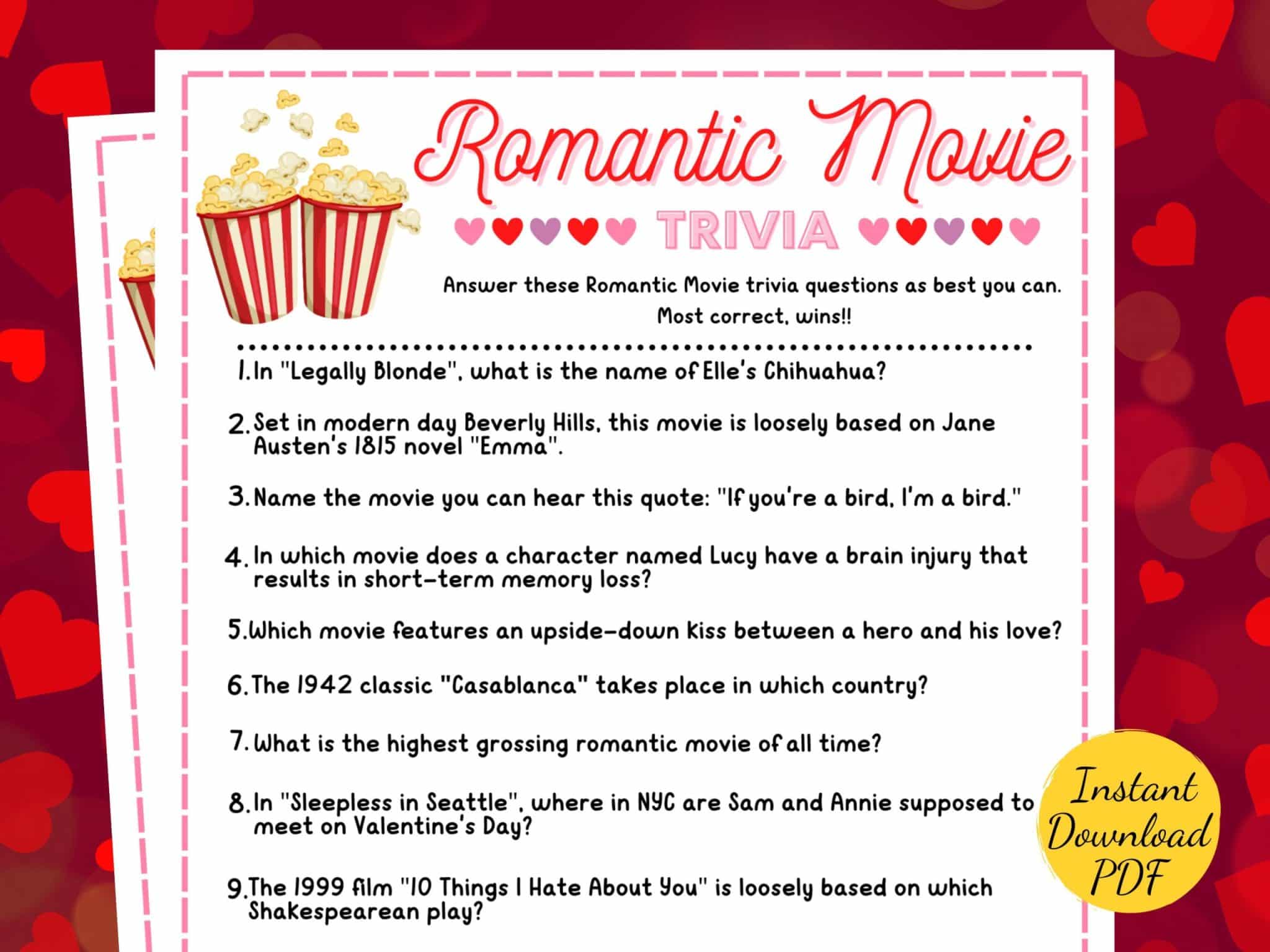 best romance trivia questions and answers scaled