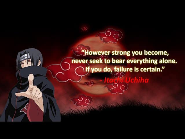 best sad itachi quotes
