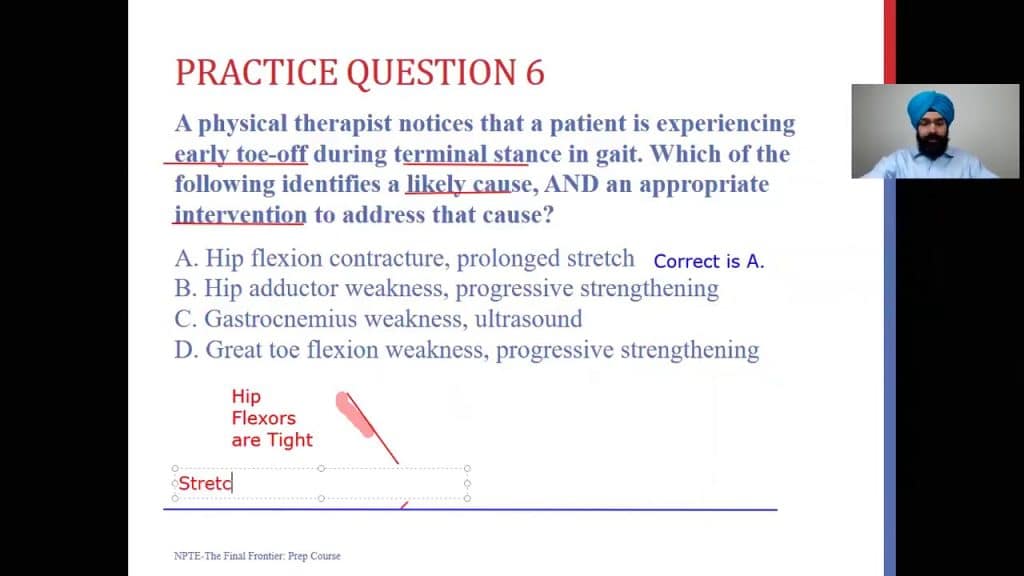 best sample npte questions