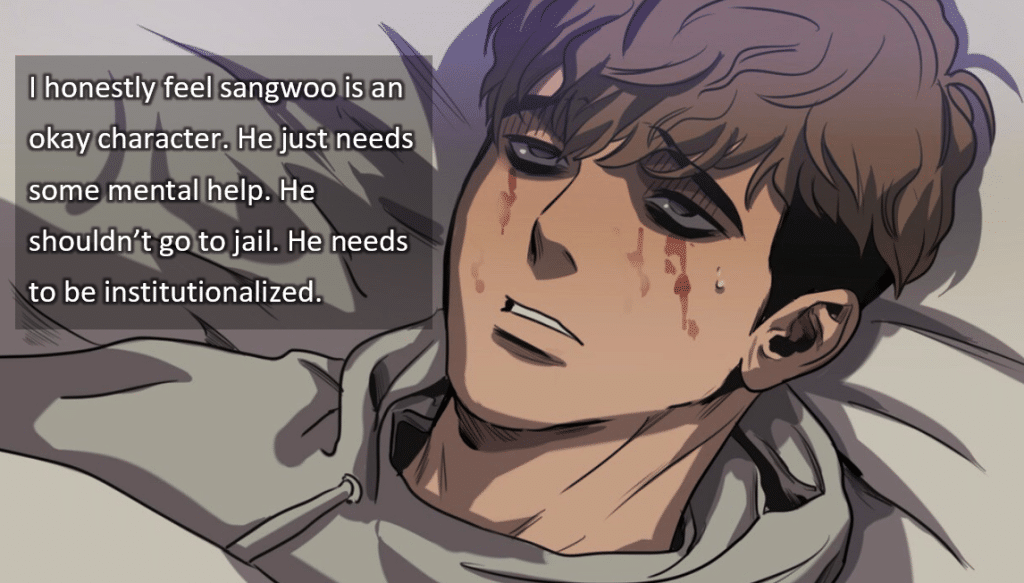 best sangwoo quotes killing stalking