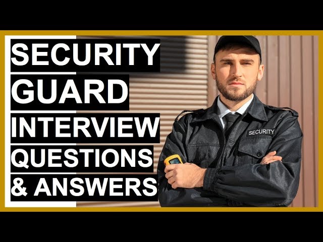 best security guard questions test