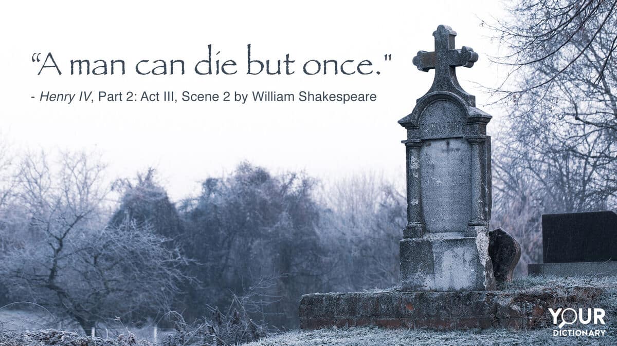 best shakespeare death quotes