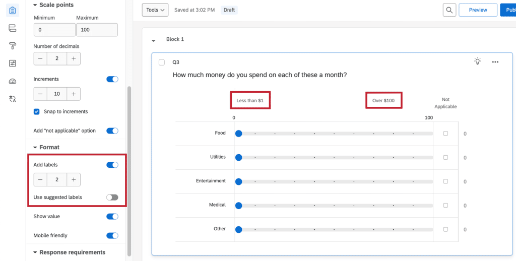 best slider questions