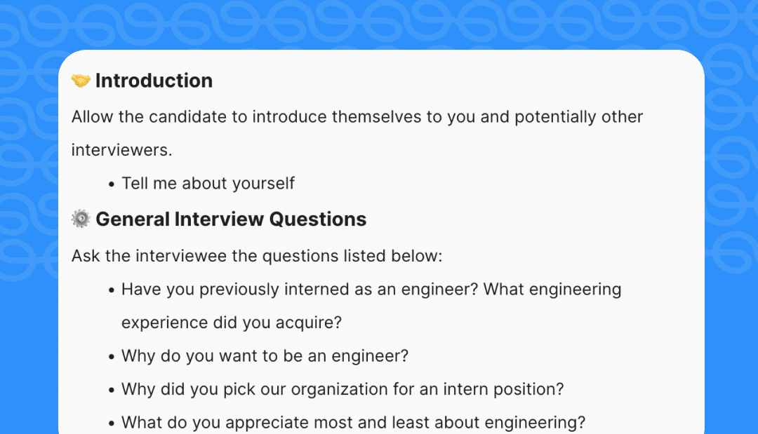 best software engineer intern interview questions