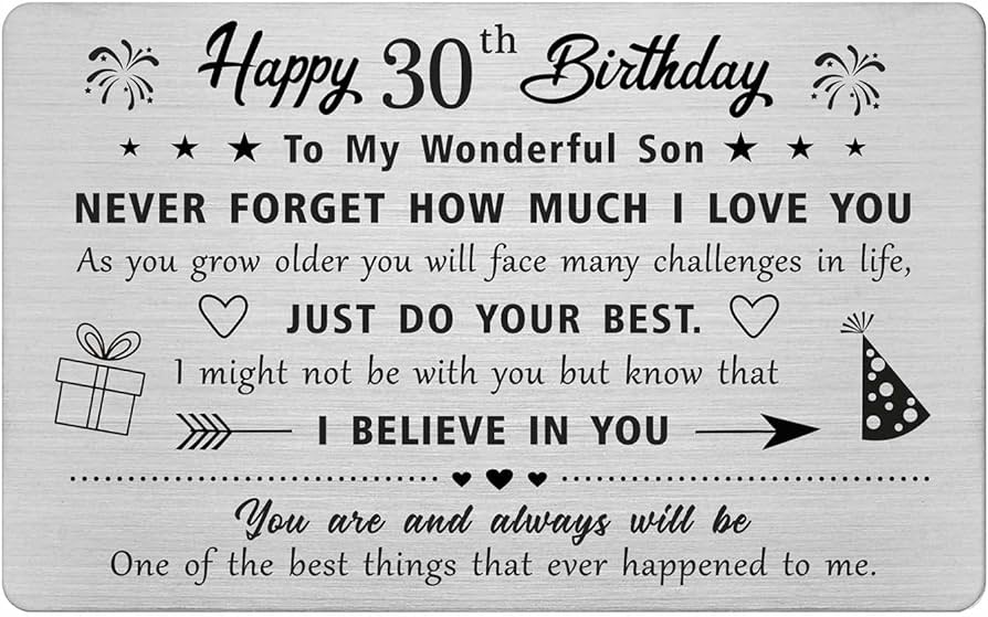 best son 30th birthday quotes