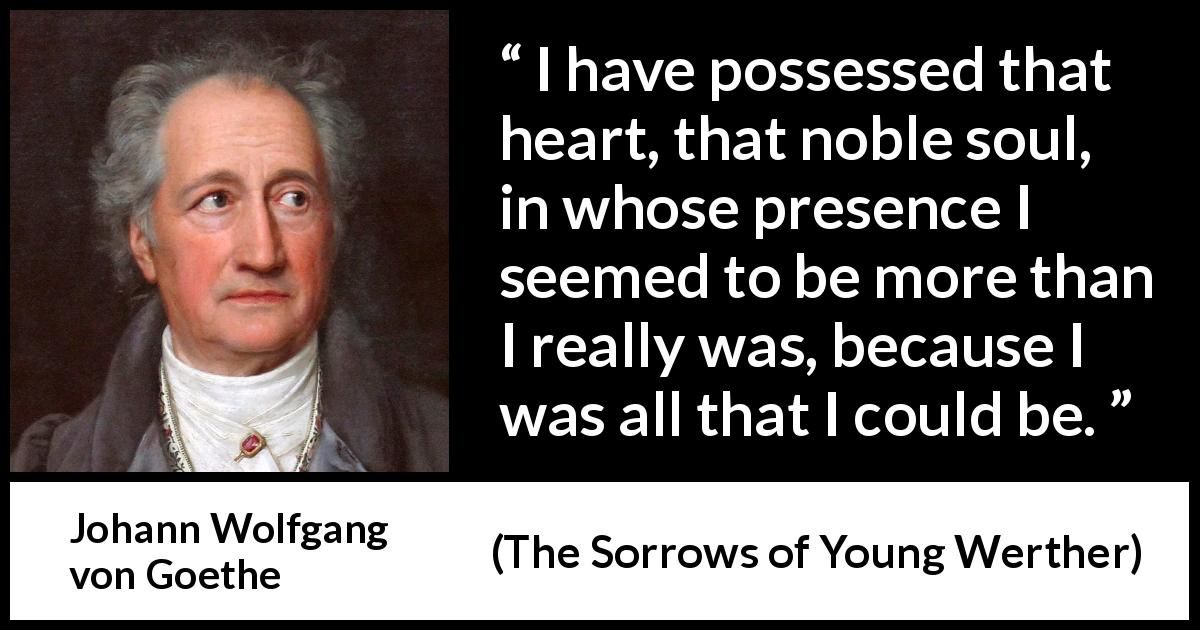best sorrows of young werther quotes