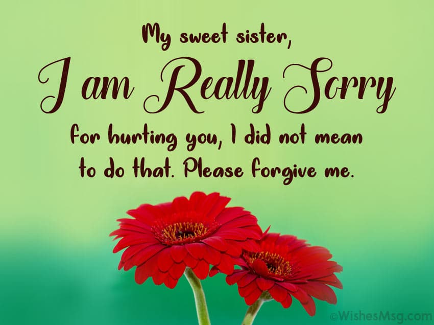 best sorry quotes for sister
