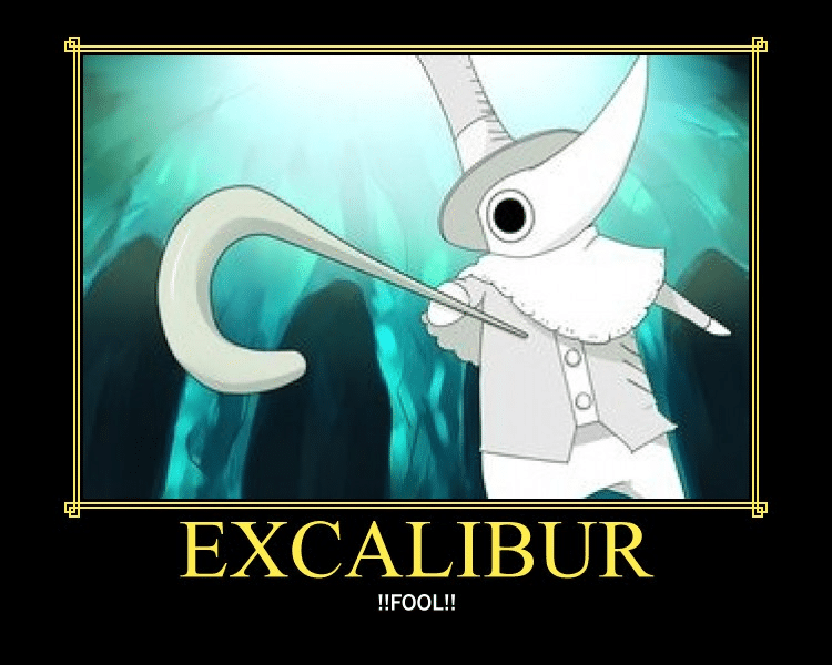 best soul eater excalibur quotes