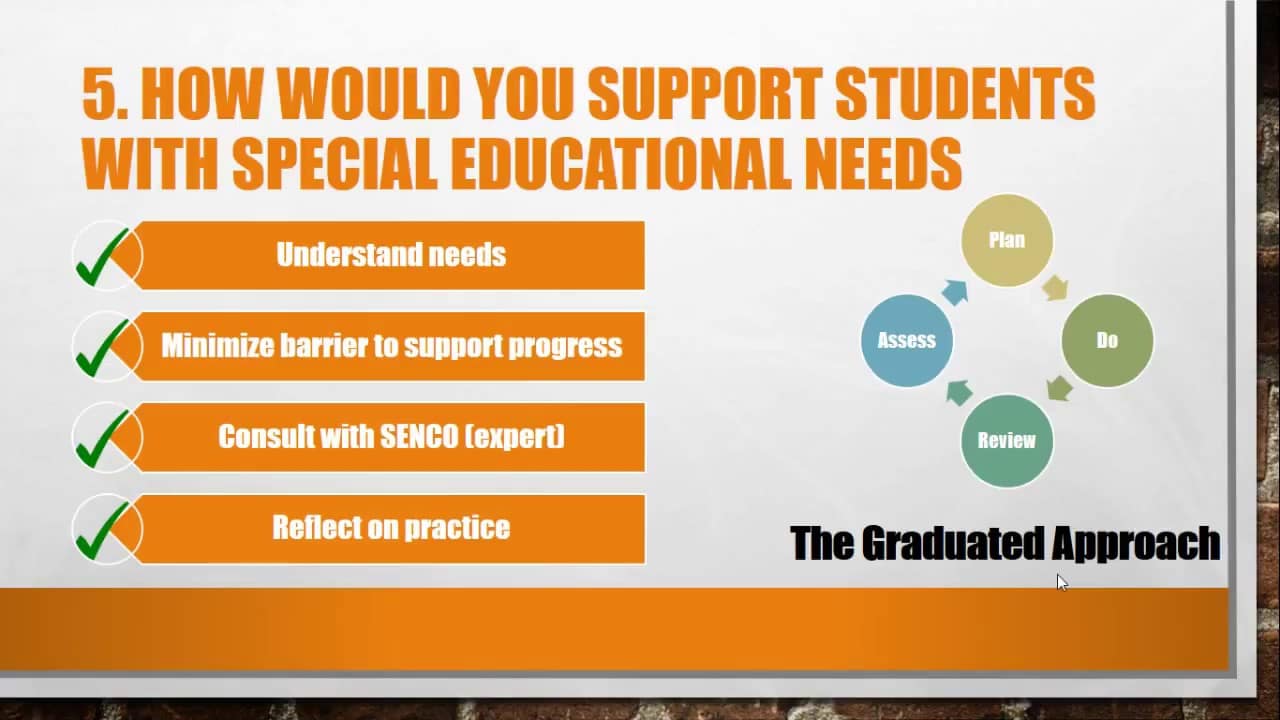best special education assistant interview questions